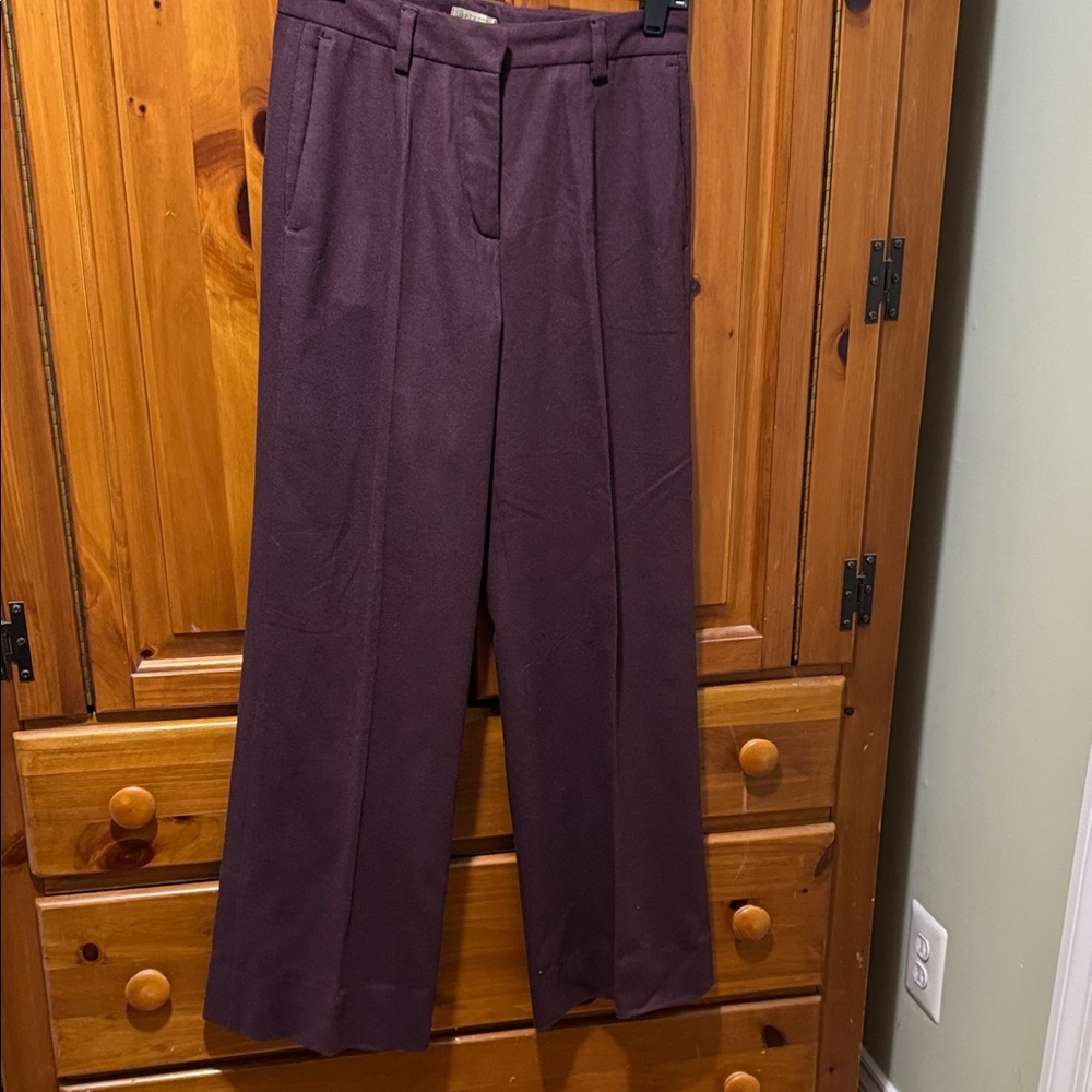 Beretta Italy 🇮🇹 Deep Purple Wide-Leg Trousers